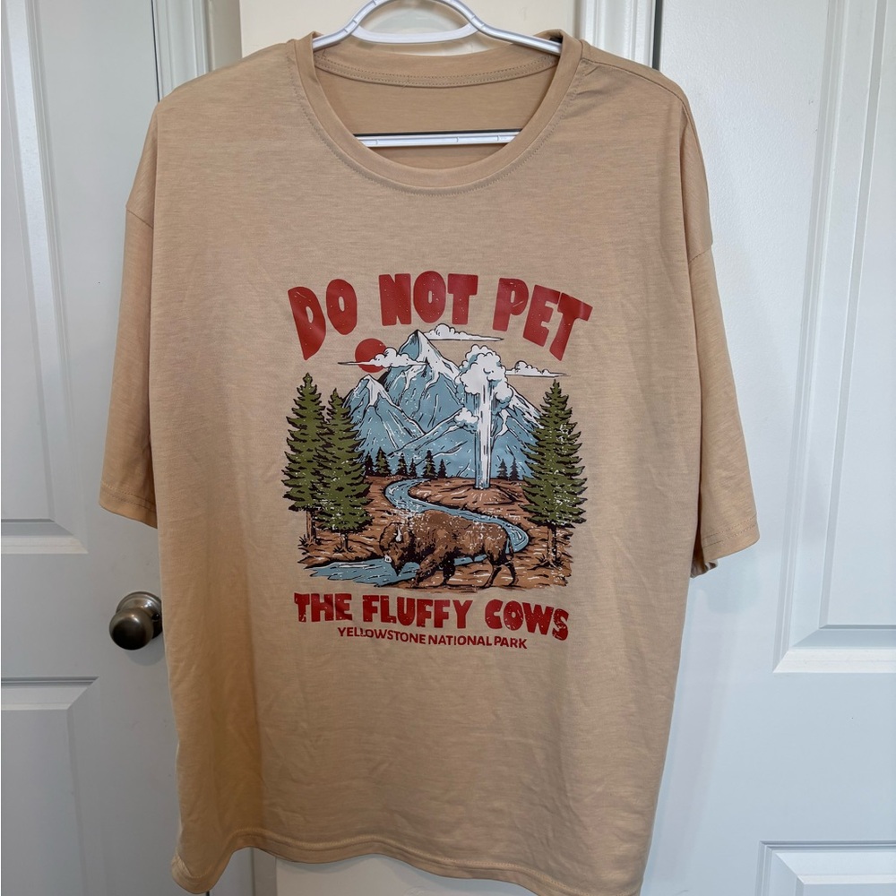 Yellowstone National Park Tan Graphic Tee